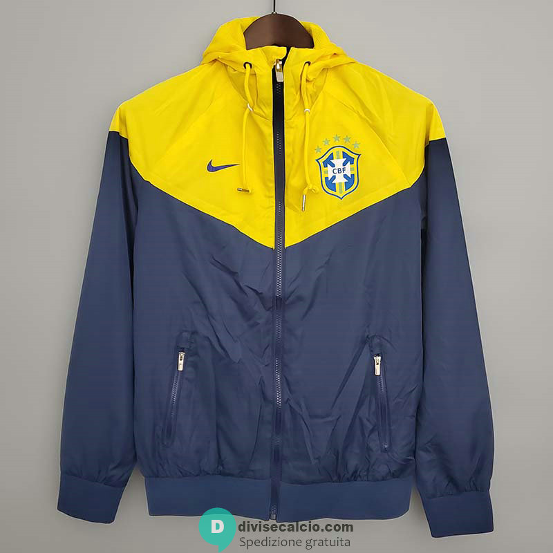 Brasile Chaqueta Rompevientos Yellow Blue II 2021/2022