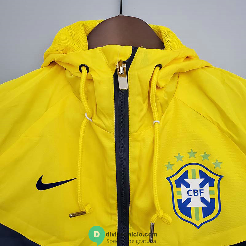 Brasile Chaqueta Rompevientos Yellow Blue II 2021/2022