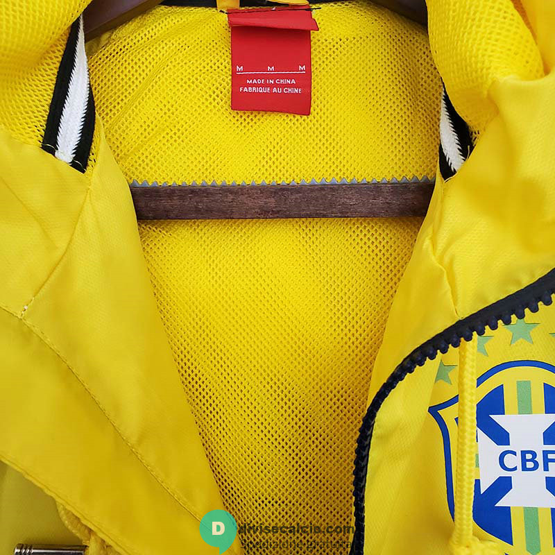 Brasile Chaqueta Rompevientos Yellow Blue II 2021/2022