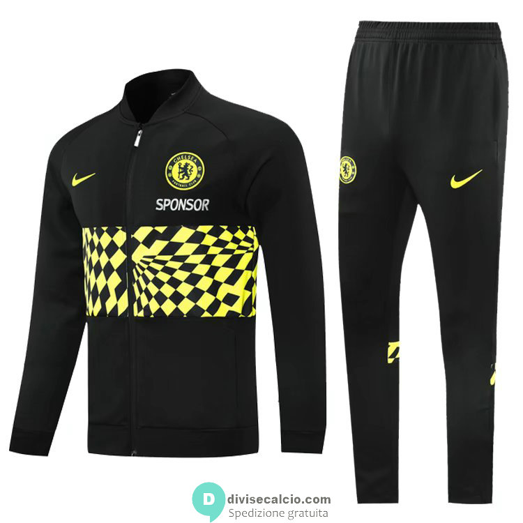 Chelsea Giacca Black Yellow + Pantaloni Black 2021/2022