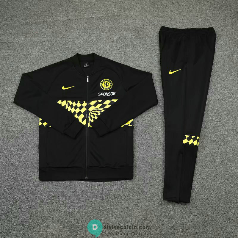 Chelsea Giacca Black Yellow + Pantaloni Black 2021/2022