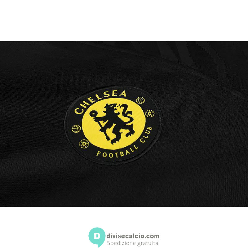 Chelsea Formazione Felpa Black Yellow + Pantaloni 2021/2022