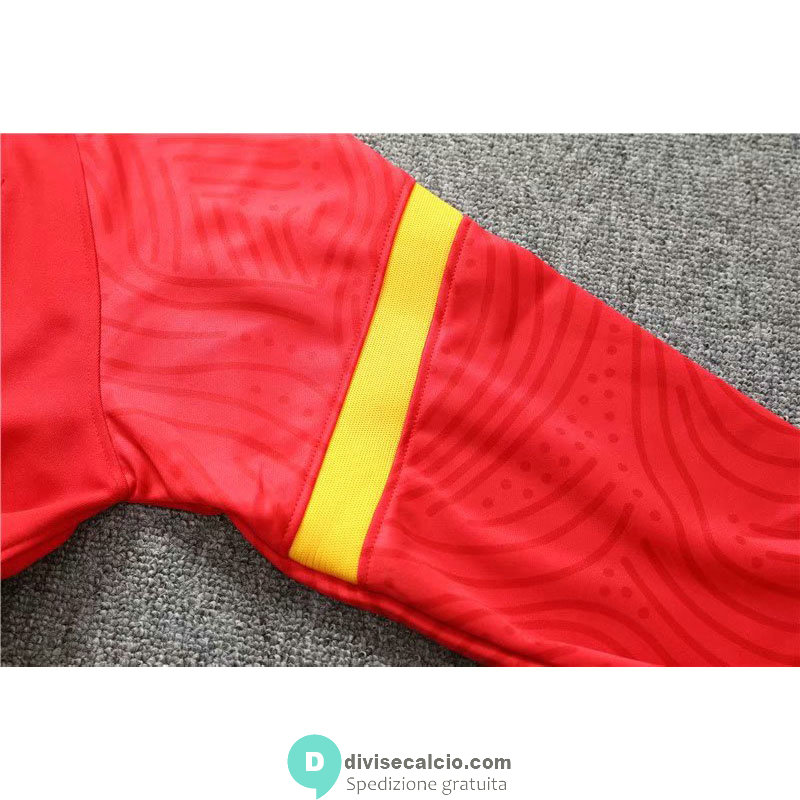 Cina Formazione Felpa Red + Pantaloni 2020/2021