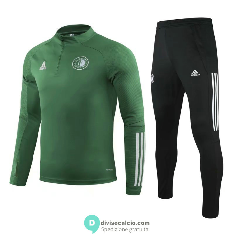 Feyenoord Formazione Felpa Green + Pantaloni 2020/2021
