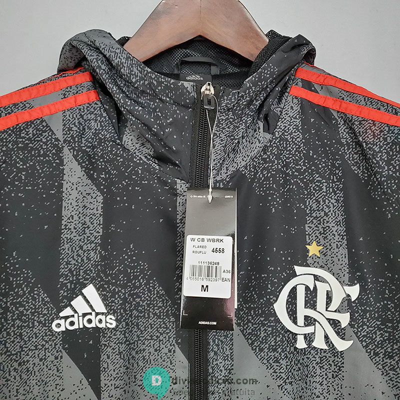 Flamengo Giacca A Vento Black Pattern 2021/2022