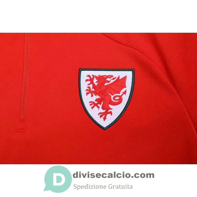 Galles Formazione Felpa Red + Pantaloni 2020/2021