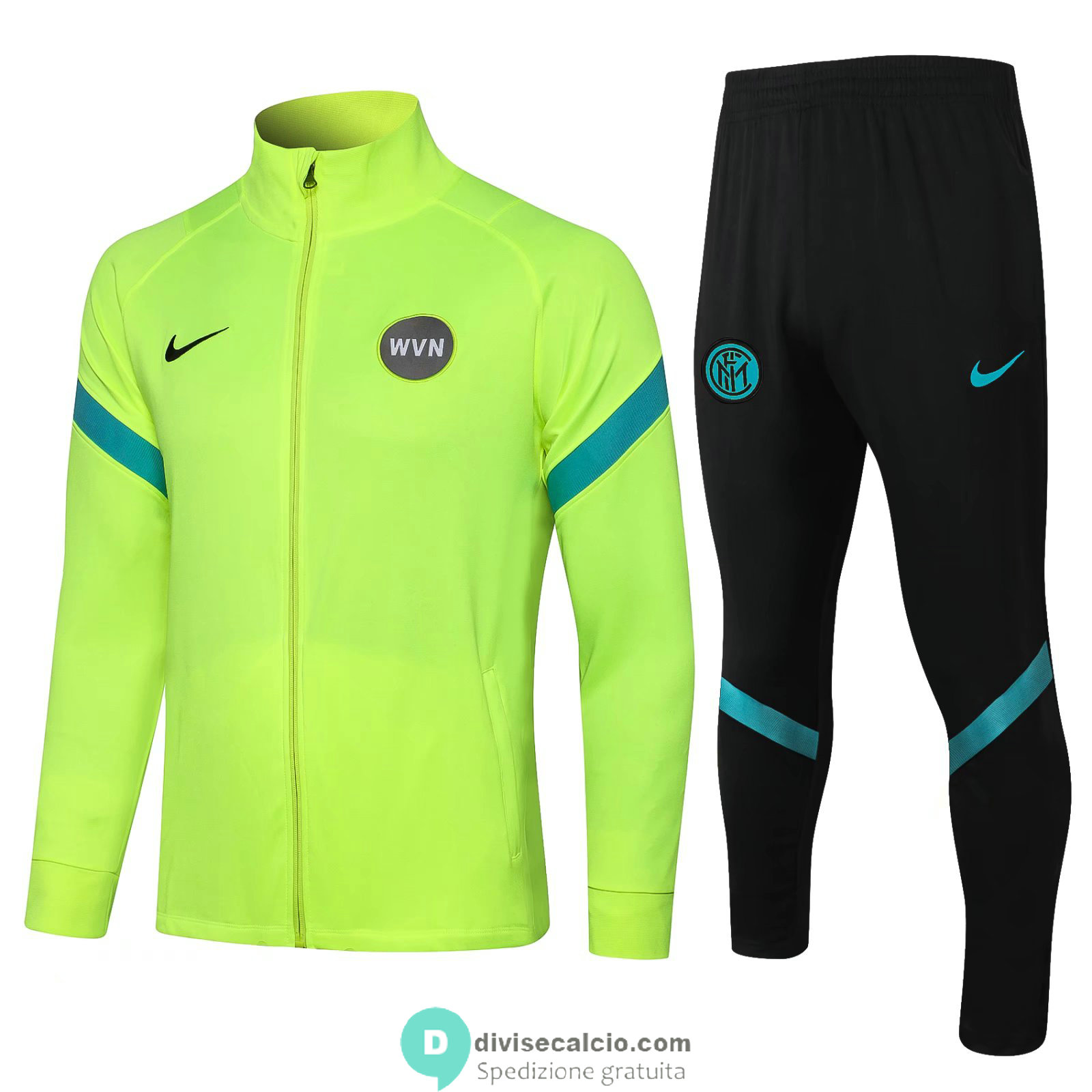 Inter Milan Giacca Green II+ Pantaloni Black 2021/2022