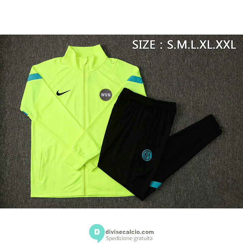 Inter Milan Giacca Green II+ Pantaloni Black 2021/2022