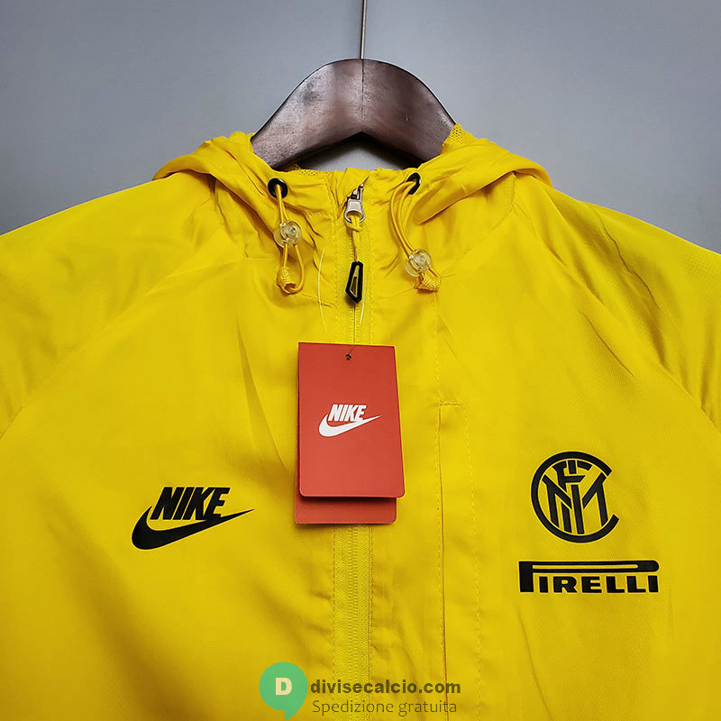 Inter Milan Giacca A Vento Yellow 2020/2021