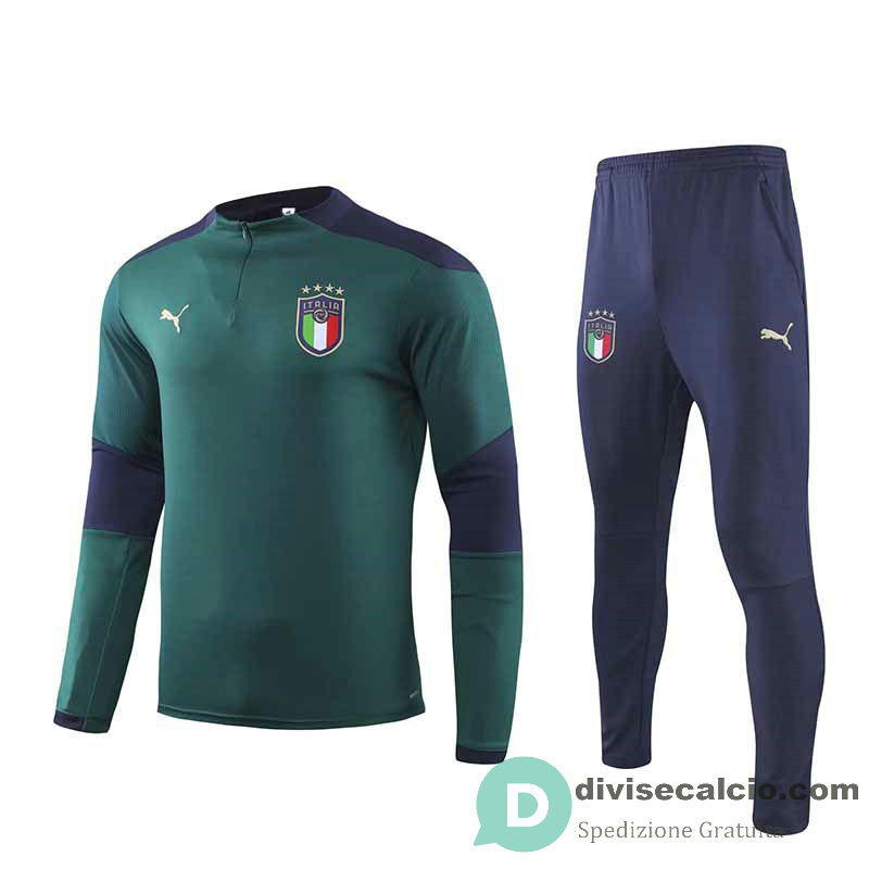 Italia Formazione Felpa Green + Pantaloni 2019/2020