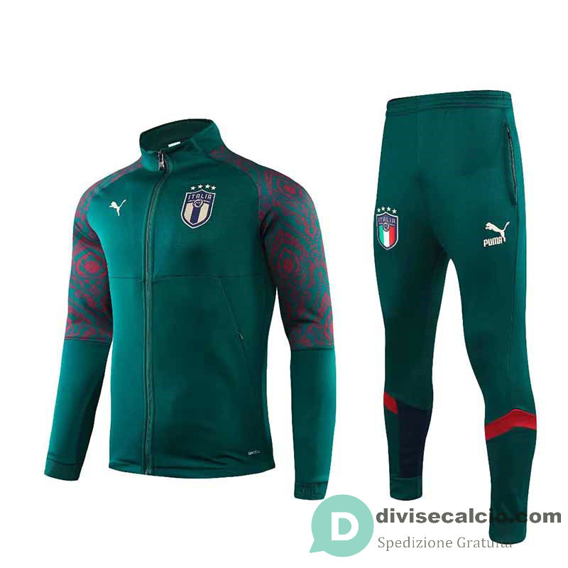 Italia Giacca Green Red + Pantaloni 2019/2020