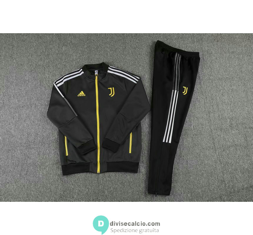 Juventus Giacca Grey + Pantaloni Black 2021/2022