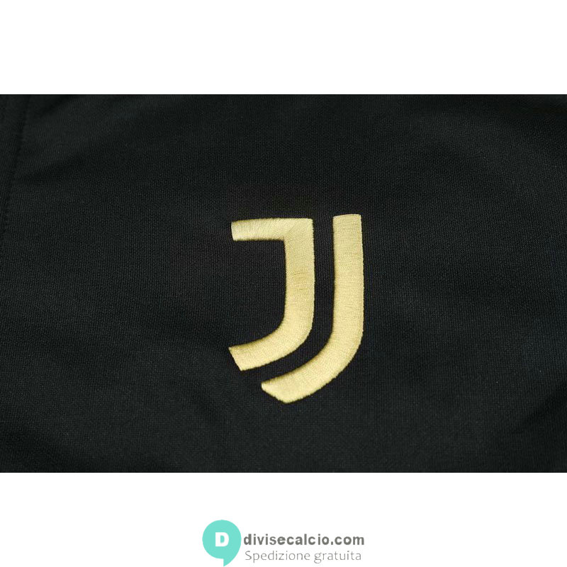 Juventus Felpa Cappuccio Black + Pantaloni 2020/2021
