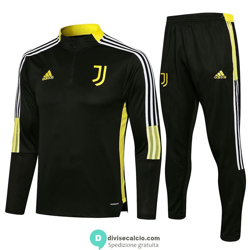 Juventus Formazione Felpa Black II + Pantaloni Black II 2021/2022