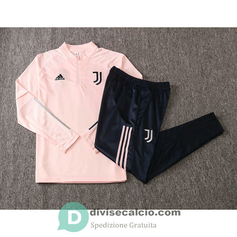 Juventus Formazione Felpa Pink + Pantaloni 2020/2021
