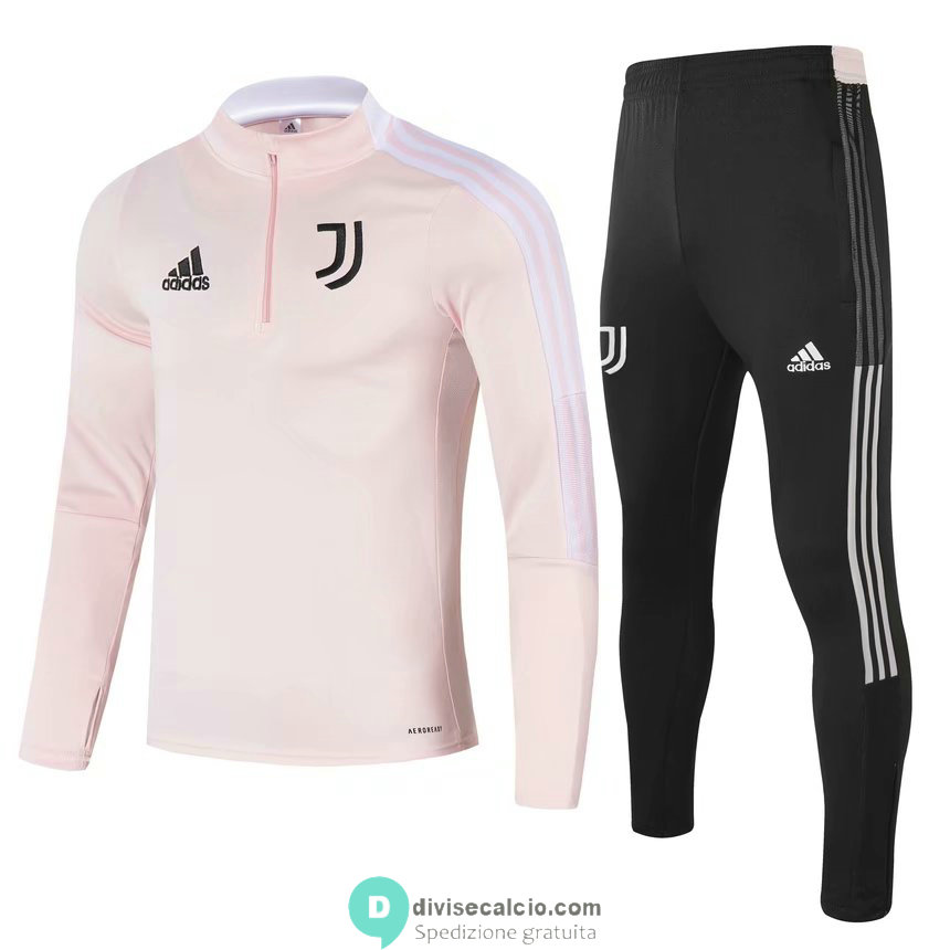 Juventus Formazione Felpa Pink + Pantaloni Black 2021/2022