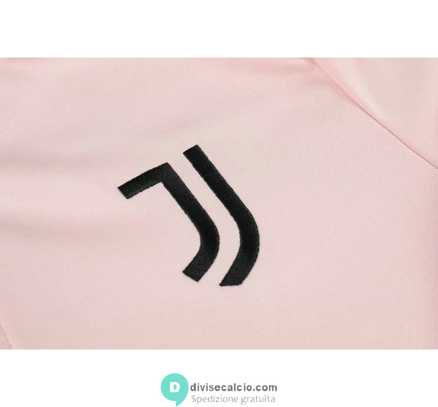 Juventus Formazione Felpa Pink + Pantaloni Black 2021/2022