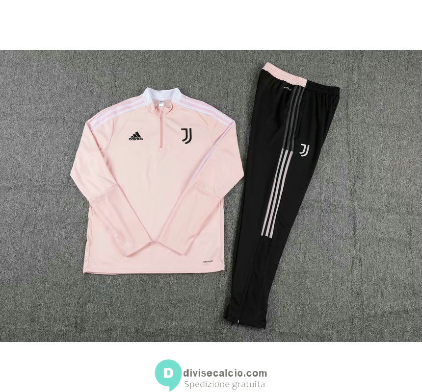 Juventus Formazione Felpa Pink + Pantaloni Black 2021/2022