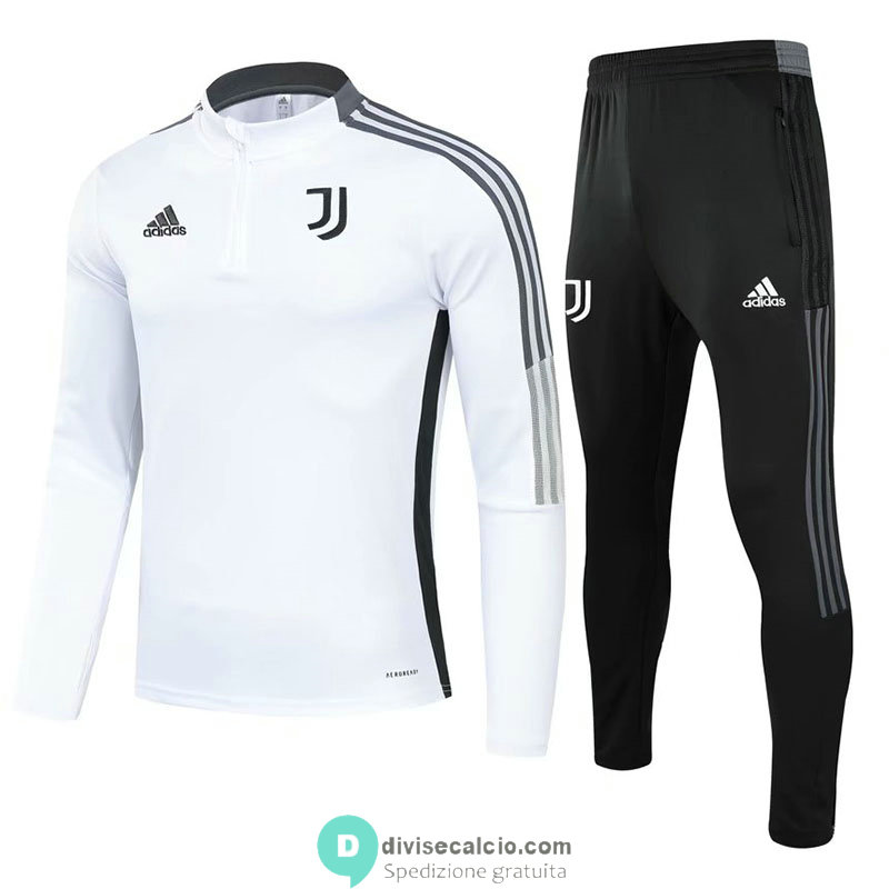 Juventus Formazione Felpa White + Pantaloni Black 2021/2022