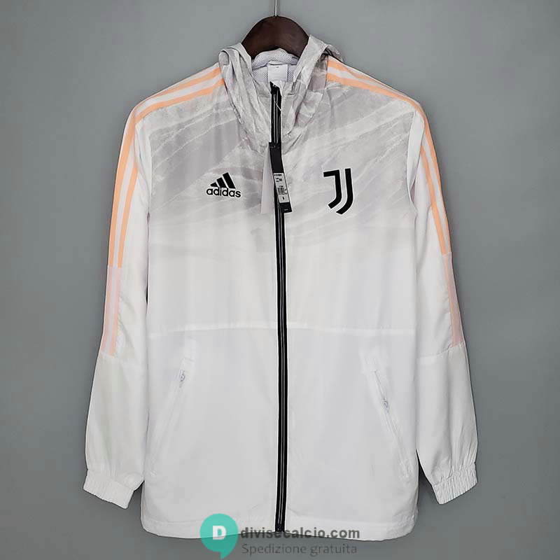 Juventus Giacca A Vento White Gray 2021/2022