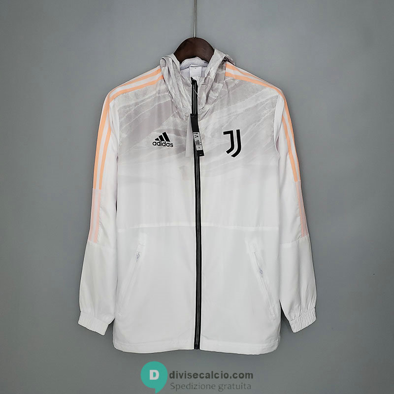 Juventus Giacca A Vento White Gray 2021/2022