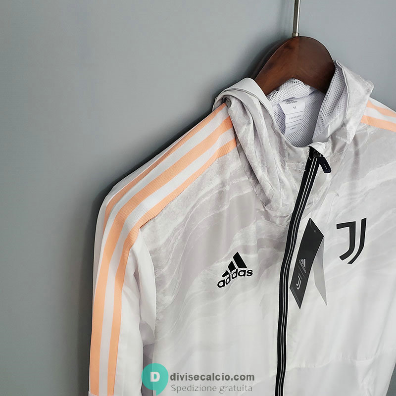 Juventus Giacca A Vento White Gray 2021/2022