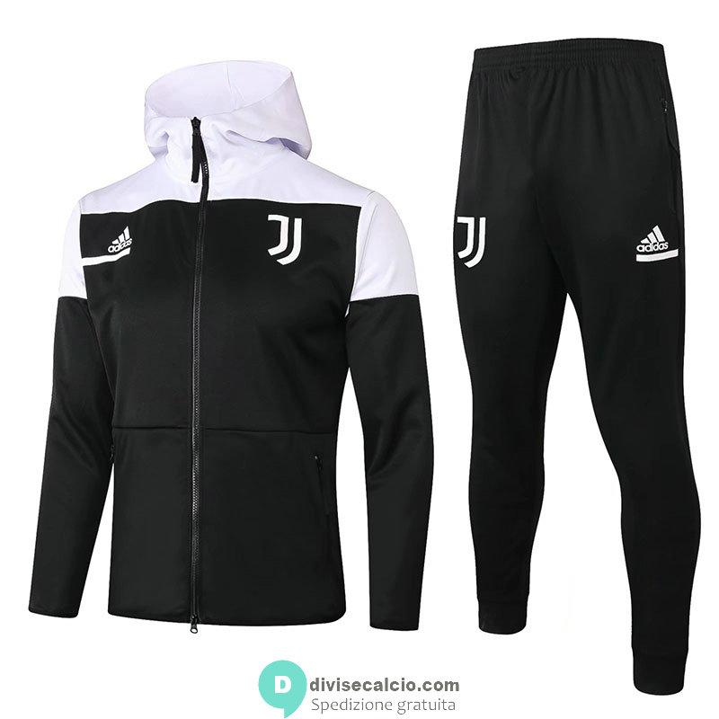Juventus Giacca Cappuccio Black + Pantaloni 2020/2021