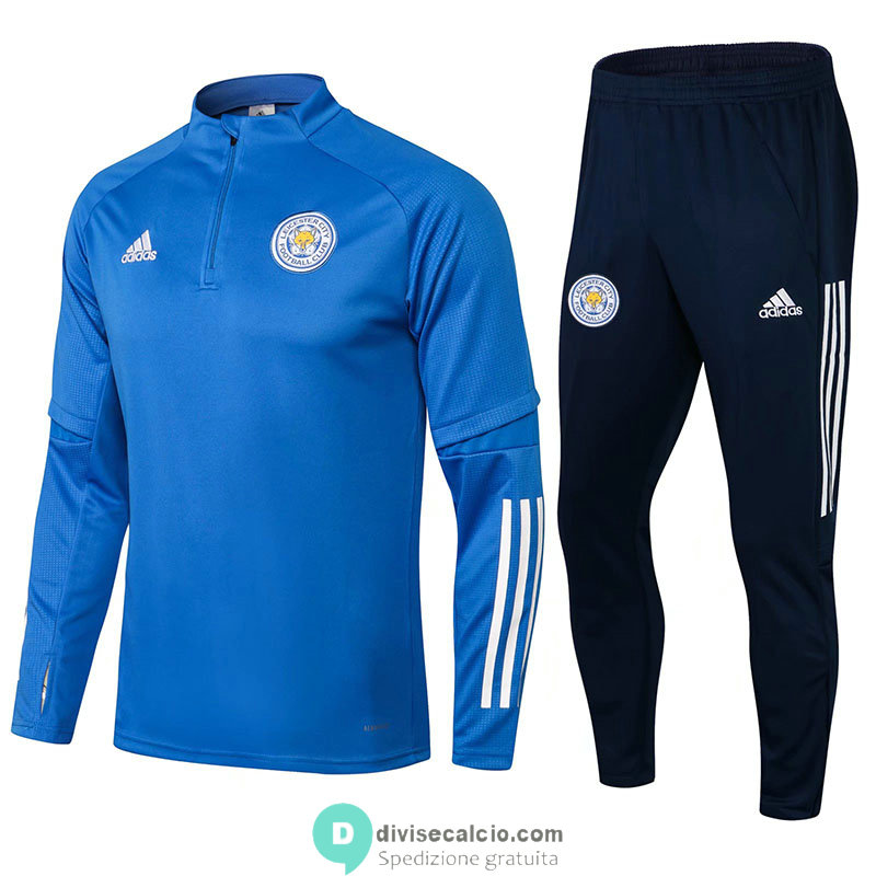 Leicester City Formazione Felpa Blue + Pantaloni Navy 2021/2022