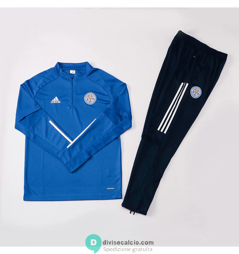 Leicester City Formazione Felpa Blue + Pantaloni Navy 2021/2022