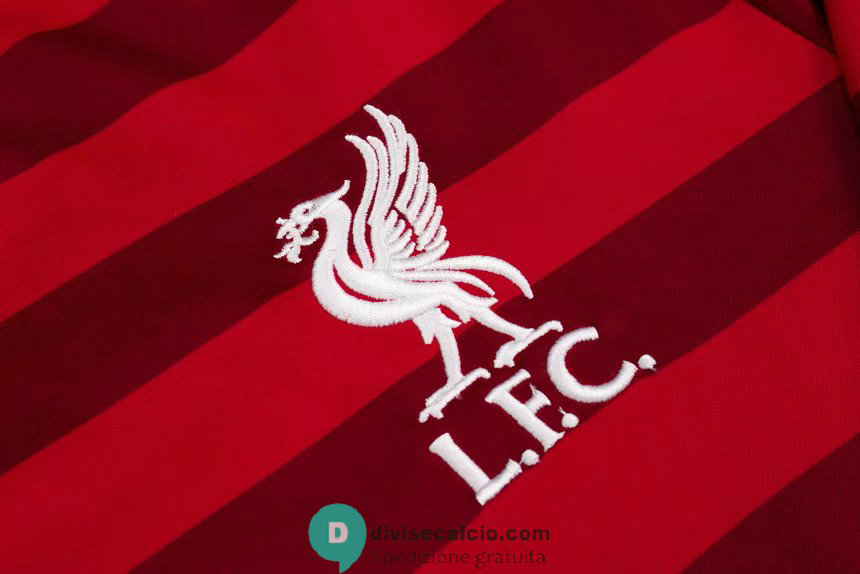 Liverpool Felpa Cappuccio Red II + Pantaloni Red 2021/2022