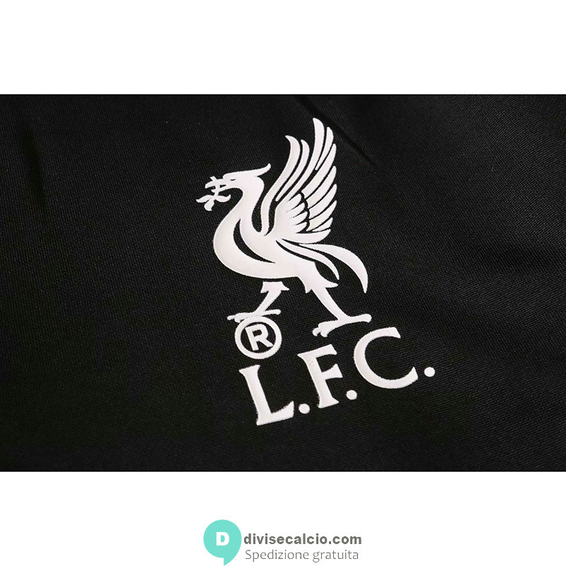 Liverpool Formazione Felpa Black + Pantaloni 2020/2021