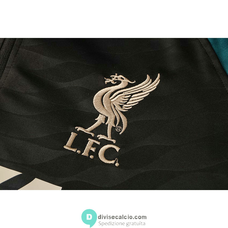 Liverpool Formazione Felpa Black GB + Pantaloni Black 2021/2022