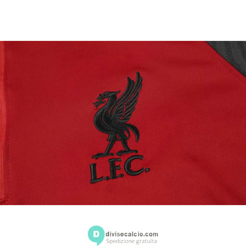 Liverpool Formazione Felpa Red + Pantaloni Black 2020/2021