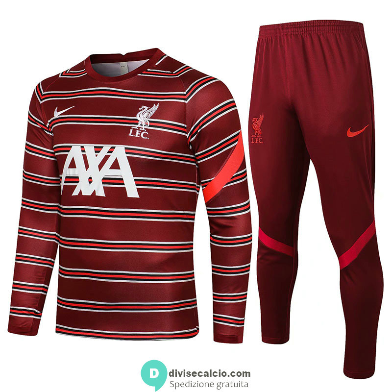 Liverpool Formazione Felpa Red II + Pantaloni Red II 2021/2022