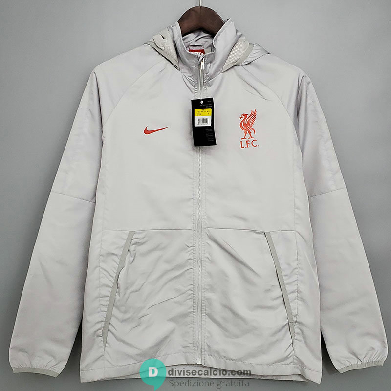 Liverpool Giacca A Vento Grey 2021/2022