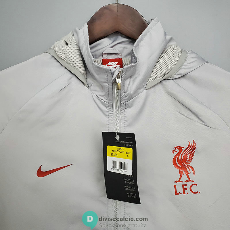 Liverpool Giacca A Vento Grey 2021/2022