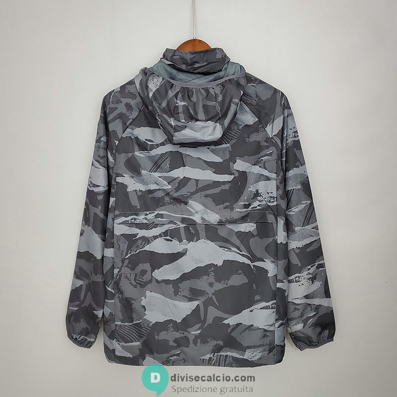Liverpool Giacca A Vento Grey Camouflage 2021/2022