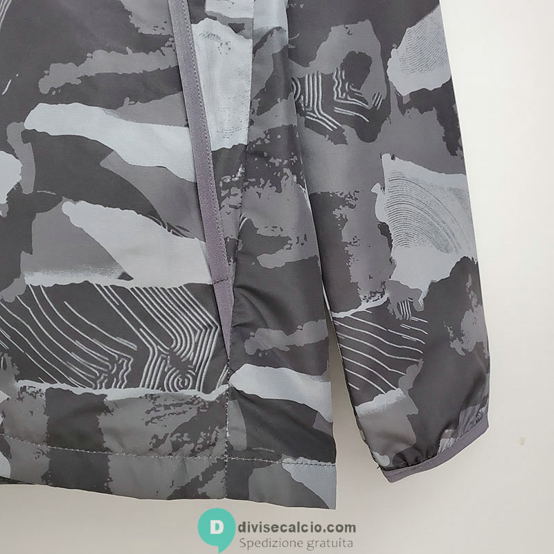 Liverpool Giacca A Vento Grey Camouflage 2021/2022