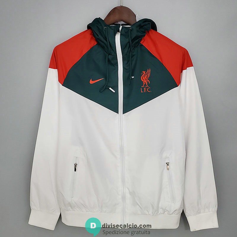 Liverpool Giacca A Vento White Green I 2021/2022