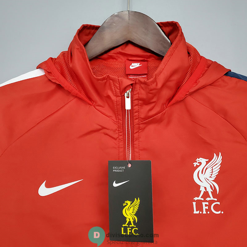 Liverpool Giacca A Vento White Red Black 2021/2022