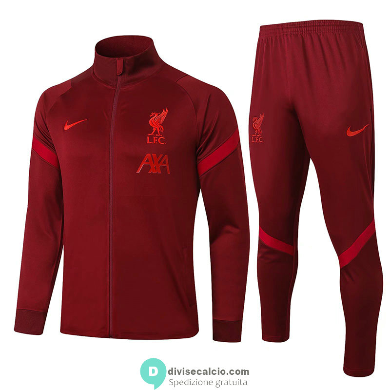 Liverpool Giacca Burgundy + Pantaloni 2020/2021