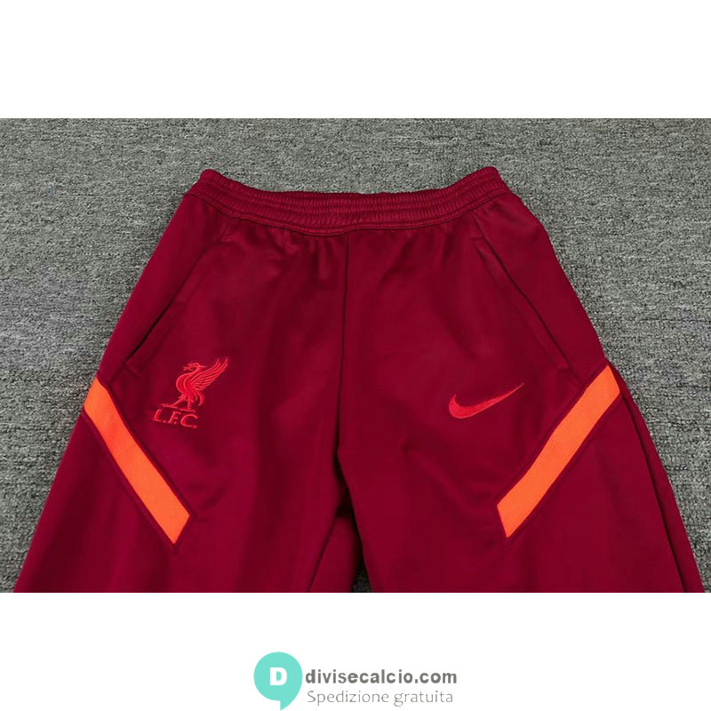 Liverpool Giacca Cappuccio Red + Pantaloni Red 2021/2022