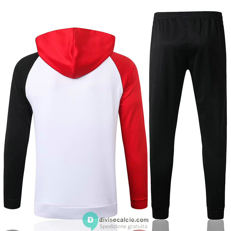 Liverpool Giacca Cappuccio White + Pantaloni Black 2020/2021