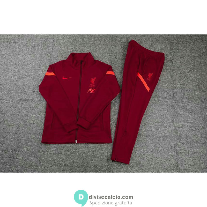 Liverpool Giacca Red + Pantaloni Red 2021/2022