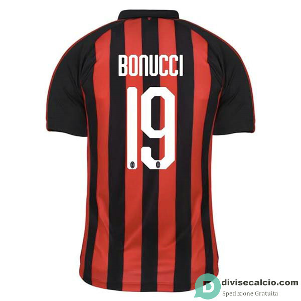 Maglia AC Milan Gara Home 19#BONUCCI 2018-2019