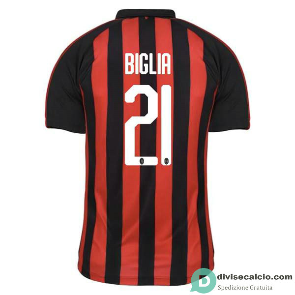 Maglia AC Milan Gara Home 21#BIGLIA 2018-2019