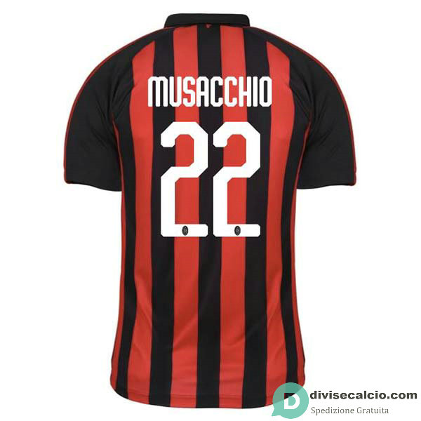 Maglia AC Milan Gara Home 22#MUSACCHIO 2018-2019