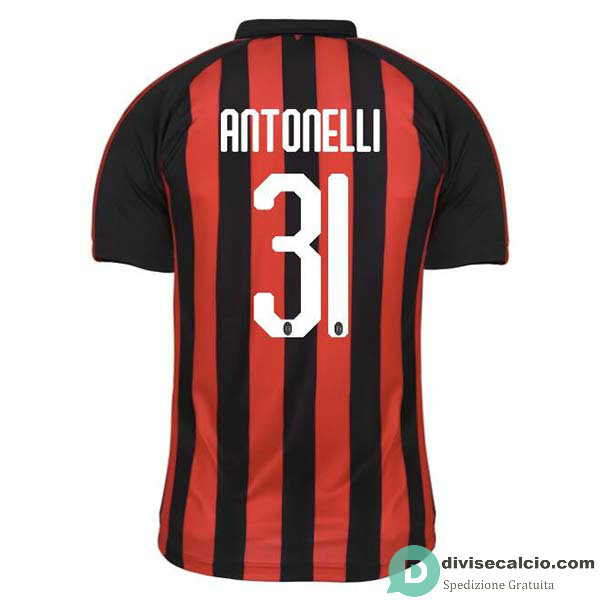 Maglia AC Milan Gara Home 31#ANTONELLI 2018-2019
