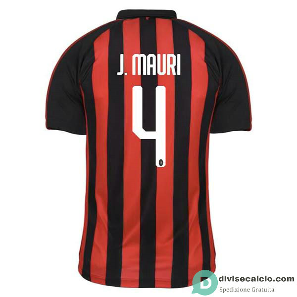 Maglia AC Milan Gara Home 4#J.MAURI 2018-2019