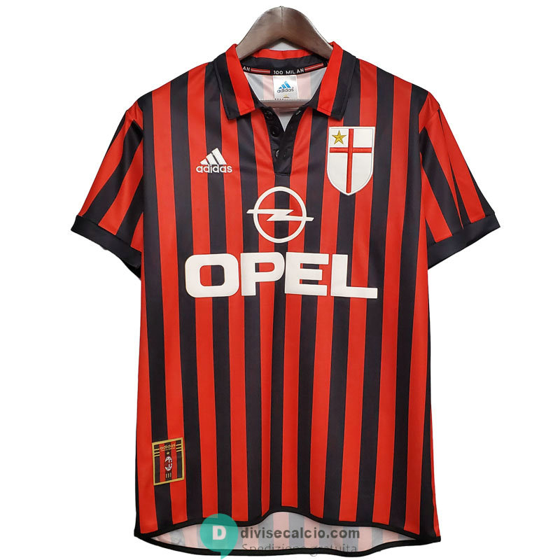 Maglia AC Milan Retro Gara Home 1999 2000